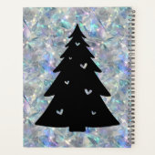 ホログラフィックオパール石の背景休日の名前 プランナー手帳 (裏面)