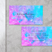 ホログラフィックオパール石グリッター書 名刺