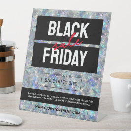 ホログラフィックオパール石背景販売 台座サイン