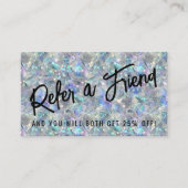 ホログラフィックオパール石背景 紹介カード (正面)