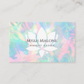 ホログラフィックオパール石蓮華 名刺 (正面)