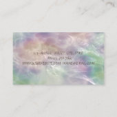 ホログラフィックオパール金ゴールドロータスヨガI 名刺 (裏面)