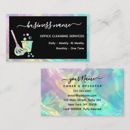 ホログラフィックオフィス清掃サービス 名刺