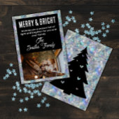 ホログラフィックオプアルストーンの背景の休日 箔シーズンカード