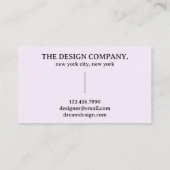 ホログラフィックオーラタイポグラフィ勾配 名刺 (裏面)