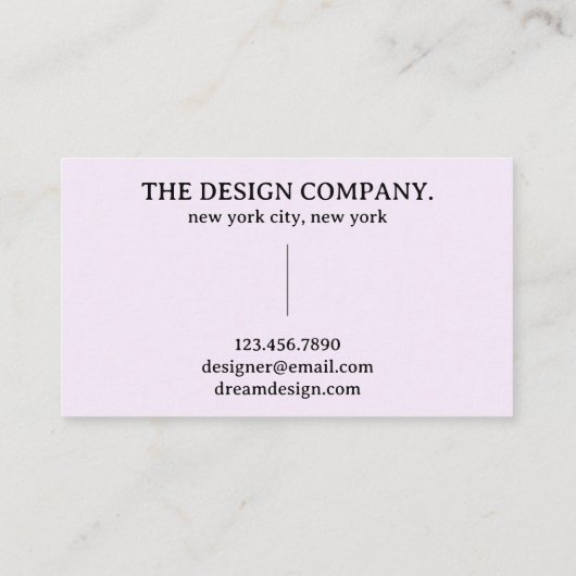 ホログラフィックオーラタイポグラフィ勾配 名刺 (裏面)