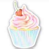 ホログラフィックカップケーキ シール (正面)