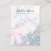 ホログラフィックカラフル大理石イヤリングディスプレイカード コーリングカード (正面)