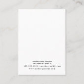 ホログラフィックカラフル大理石イヤリングディスプレイカード コーリングカード (裏面)