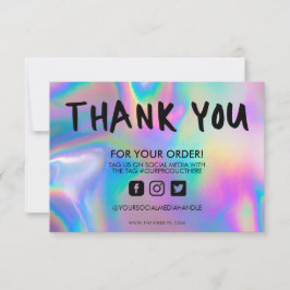 ホログラフィックカラーシフトありがとうメディア挿入