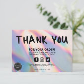 ホログラフィックカラーシフトありがとうメディア挿入 (スタンド正面)