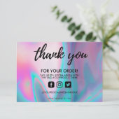 ホログラフィックカラーシフトありがとうメディア挿入 (スタンド正面)