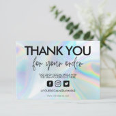 ホログラフィックカラーシフトありがとうメディア挿入 (スタンド正面)