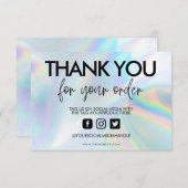 ホログラフィックカラーシフトありがとうメディア挿入 (正面/裏面)