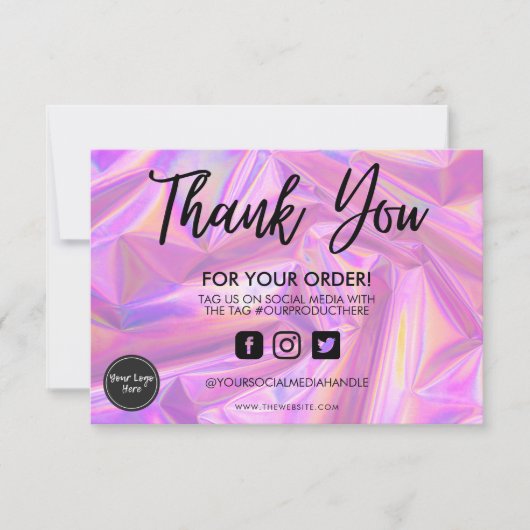 ホログラフィックカラーシフトありがとうメディア挿入 (正面)