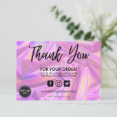 ホログラフィックカラーシフトありがとうメディア挿入 (スタンド正面)