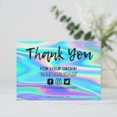 ホログラフィックカラーシフトありがとうメディア挿入 (スタンド正面)