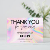 ホログラフィックカラーシフトありがとうメディア挿入 (スタンド正面)