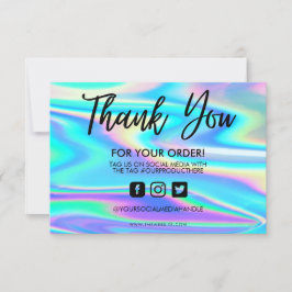 ホログラフィックカラーシフトありがとうメディア挿入