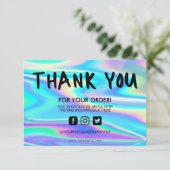 ホログラフィックカラーシフトありがとうメディア挿入 (スタンド正面)