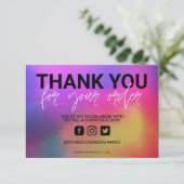 ホログラフィックカラーシフトありがとうメディア挿入 (スタンド正面)