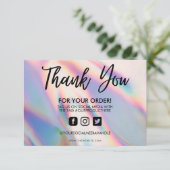 ホログラフィックカラーシフトありがとうメディア挿入 (スタンド正面)