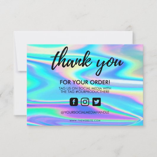 ホログラフィックカラーシフトありがとうメディア挿入 (正面)