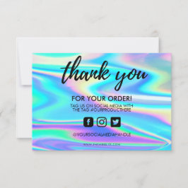 ホログラフィックカラーシフトありがとうメディア挿入