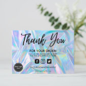 ホログラフィックカラーシフトありがとうメディア挿入 (スタンド正面)