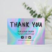 ホログラフィックカラーシフトありがとうメディア挿入 (スタンド正面)