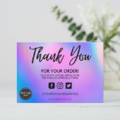 ホログラフィックカラーシフトありがとうメディア挿入 (スタンド正面)