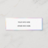 ホログラフィックカラーシフトミニ名刺 スキニー名刺 (裏面)