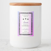 ホログラフィックカラー銀グリッター製品ラベル フードラベル (正面)