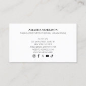 ホログラフィッククリスタルサークルライフコーチ 名刺 (裏面)