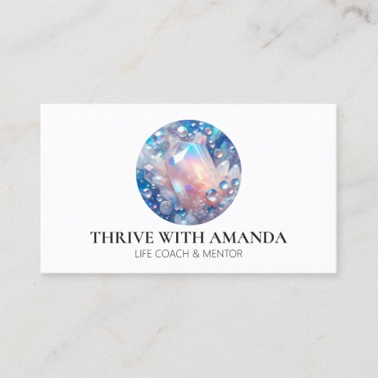 ホログラフィッククリスタルサークルライフコーチ 名刺 (正面)