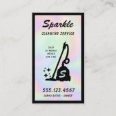 ホログラフィッククリーニングサービスメイド電気掃除機 コーリングカード (正面)