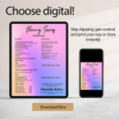 ホログラフィッククリーニングサービス価格表メニュー チラシ