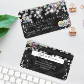 ホログラフィッククレジットカードスタイルのドリップダイヤモンド 名刺