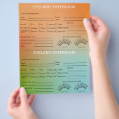 ホログラフィックグラジエントラッシュクライアントレコードマップ チラシ (手)