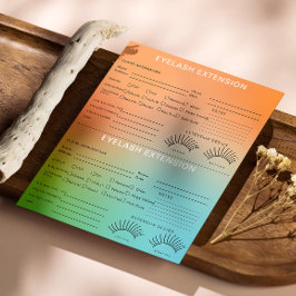 ホログラフィックグラジエントラッシュクライアントレコードマップ チラシ