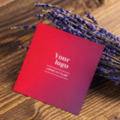 ホログラフィックグラディエントのソーシャルメディアのアイコンのインストール スクエア名刺