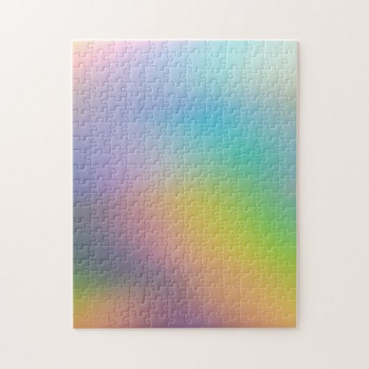 ホログラフィックグラディエント虹の挑戦 ジグソーパズル (縦)