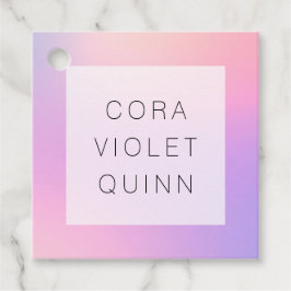 ホログラフィックグラデーションメッセージカード フェイバータグ