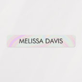 ホログラフィックグラデーション子供の防水名ラベル ラベル (デザイン1)