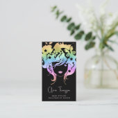 ホログラフィックグラデーション美容師 名刺 (スタンド正面)