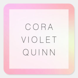 ホログラフィックグラデーション スクエアシール