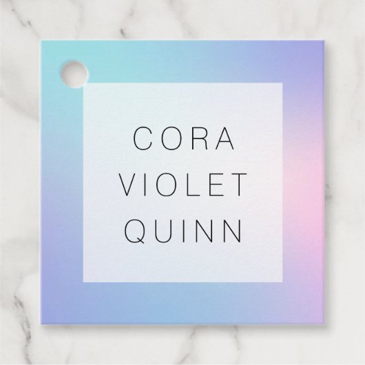 ホログラフィックグラデーション フェイバータグ (正面)