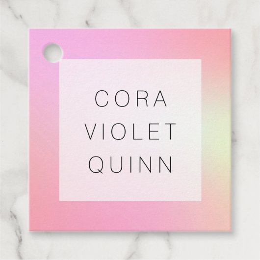 ホログラフィックグラデーション フェイバータグ (正面)