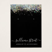 ホログラフィックグリッターイヤリングジュエリー表示カード (正面)