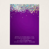 ホログラフィックグリッターイヤリングネックレスディスプレイカード (裏面)